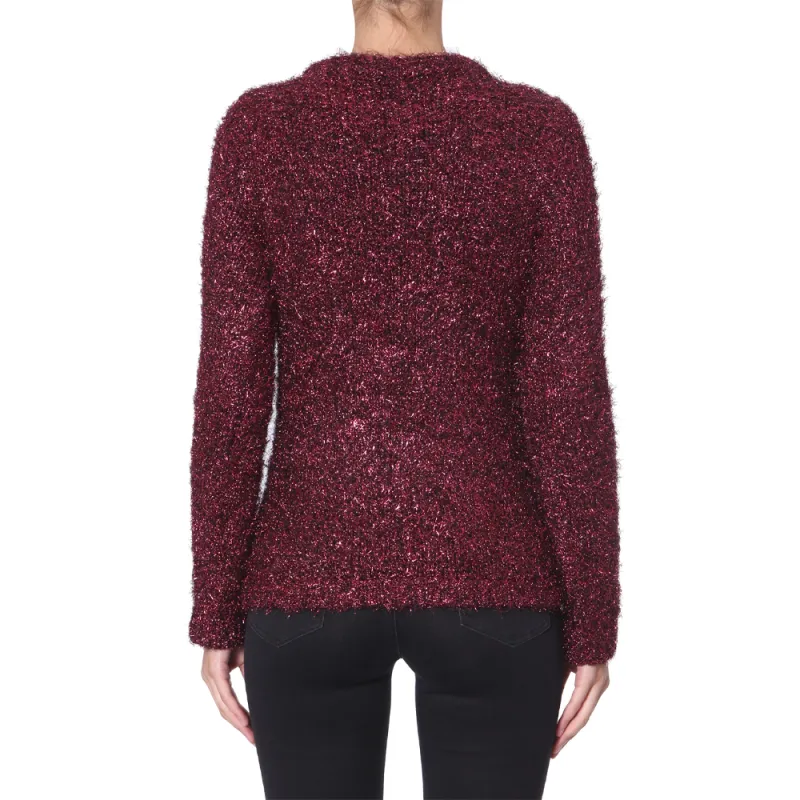 SAINT LAURENT FW22 Cashmere Sweater Women's Fuchsia-2