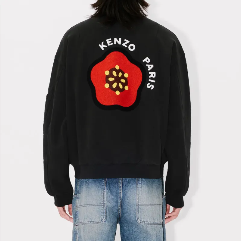 KENZO Logo Embroidered Zip Up Jacket-3