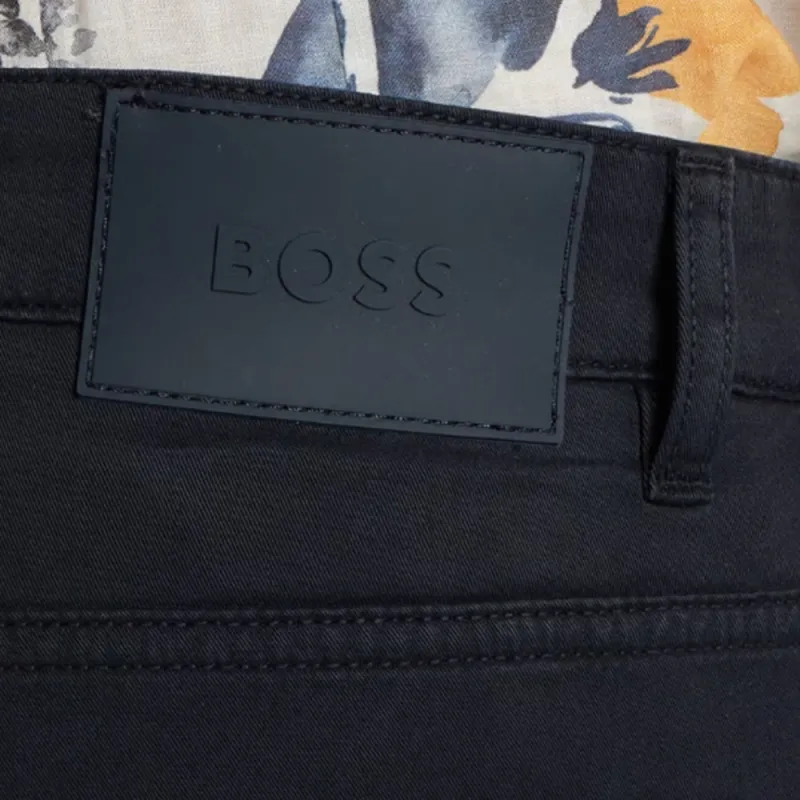 HUGO BOSS Delaware Slim fit Gabardine Trousers-4