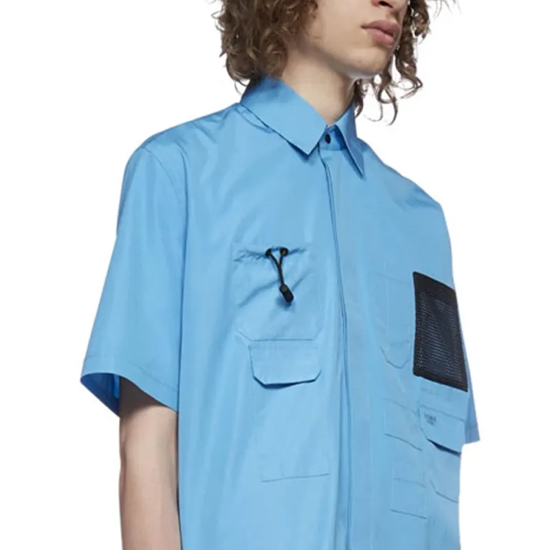 FENDI Shirts Men Blue-3