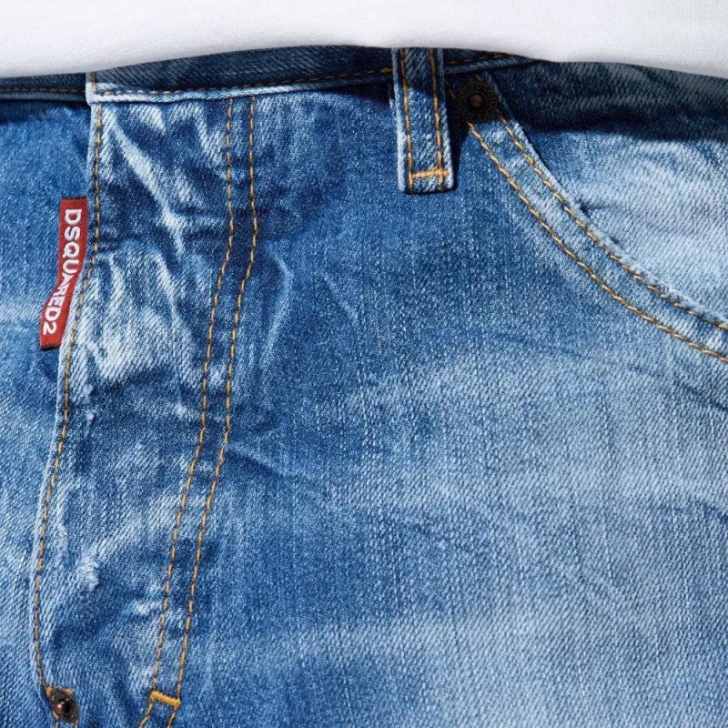 DSQUARED 2 Ripped Straight leg Jeans-4