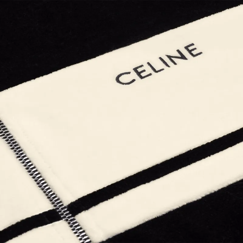 CELINE Tracksuit Jacket In Velvet Jersey-3
