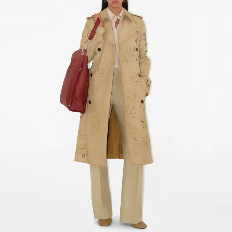 Burberry Trench SS25 Trench Coat Women's Yellow-1