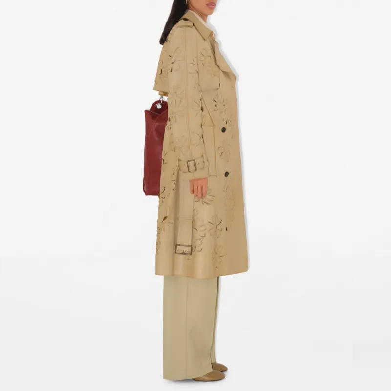 Burberry Trench SS25 Trench Coat Women's Yellow-3