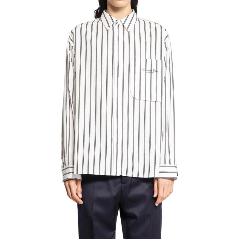 DIOR Shirts Men White-2