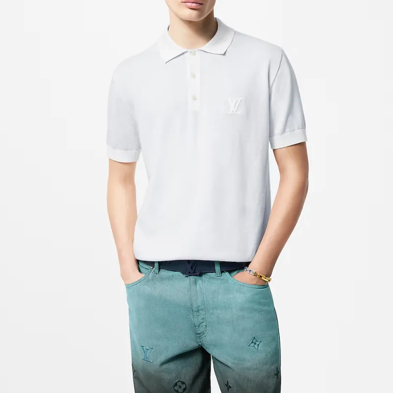 LOUIS VUITTON SS24 Polo Shirt Men's White-1