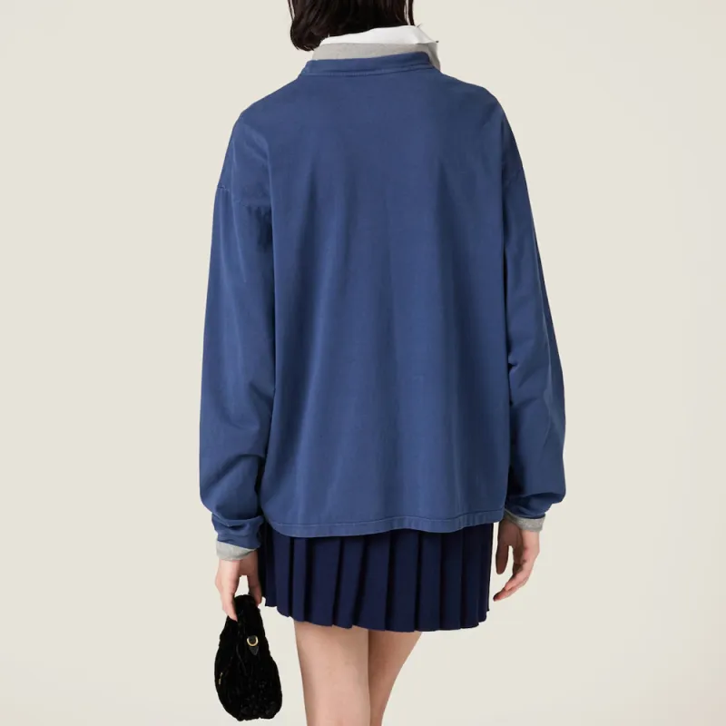 MIU MIU T Shirts Women's Blue-3