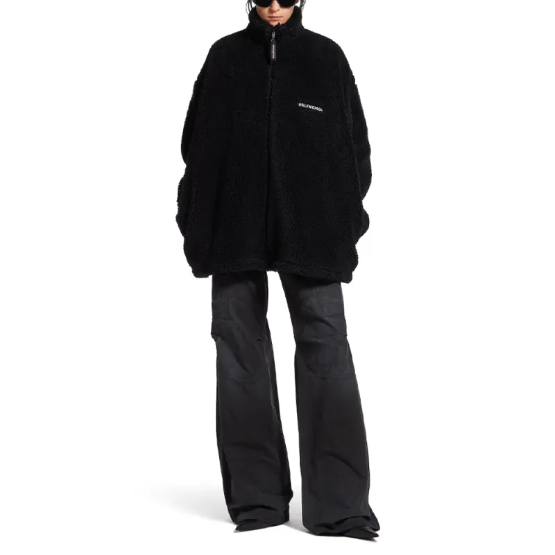 Balenciaga Jackets Coats Women's Black-2