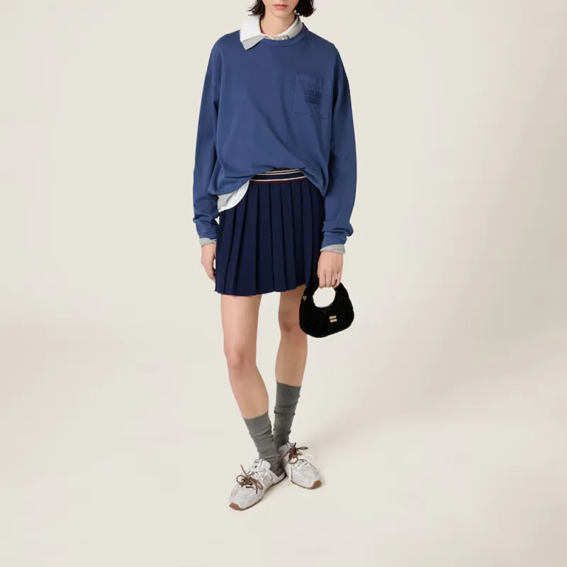 MIU MIU T Shirts Women's Blue-2