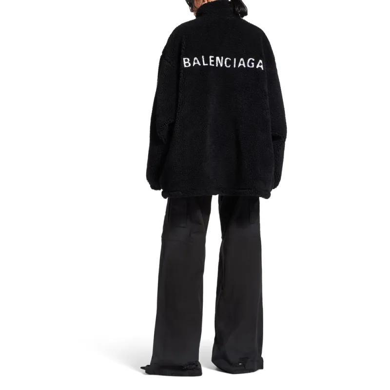 Balenciaga Jackets Coats Women's Black-3