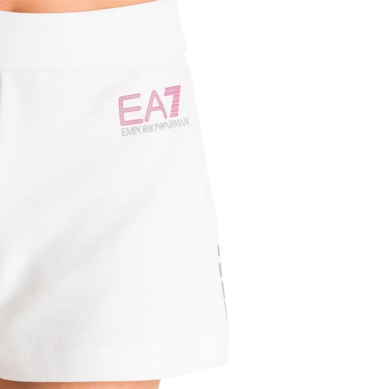 EMPORIO ARMANI EA7 SS23 Casual Shorts Women's White Pink-5