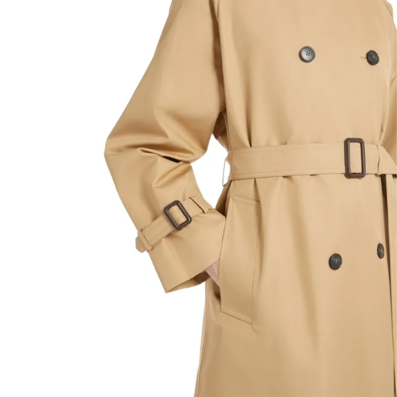 WEEKEND MaxMara Canasta Double Breasted Reversible Trench Coat-3