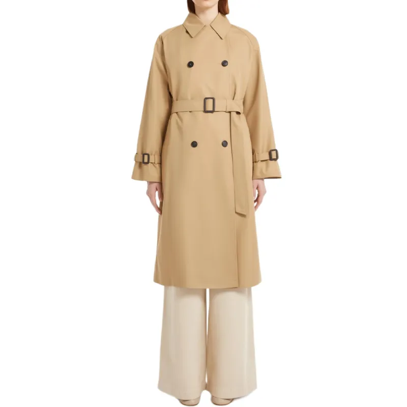 WEEKEND MaxMara Canasta Double Breasted Reversible Trench Coat-1