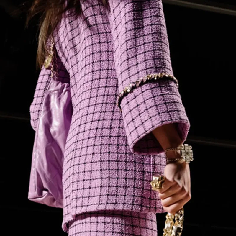 CHANEL Jackets Women's Purple-3