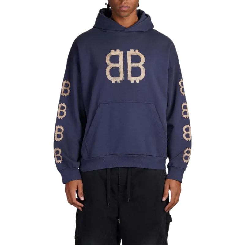 Balenciaga 2020s Crypto BB logo Hoodie-2
