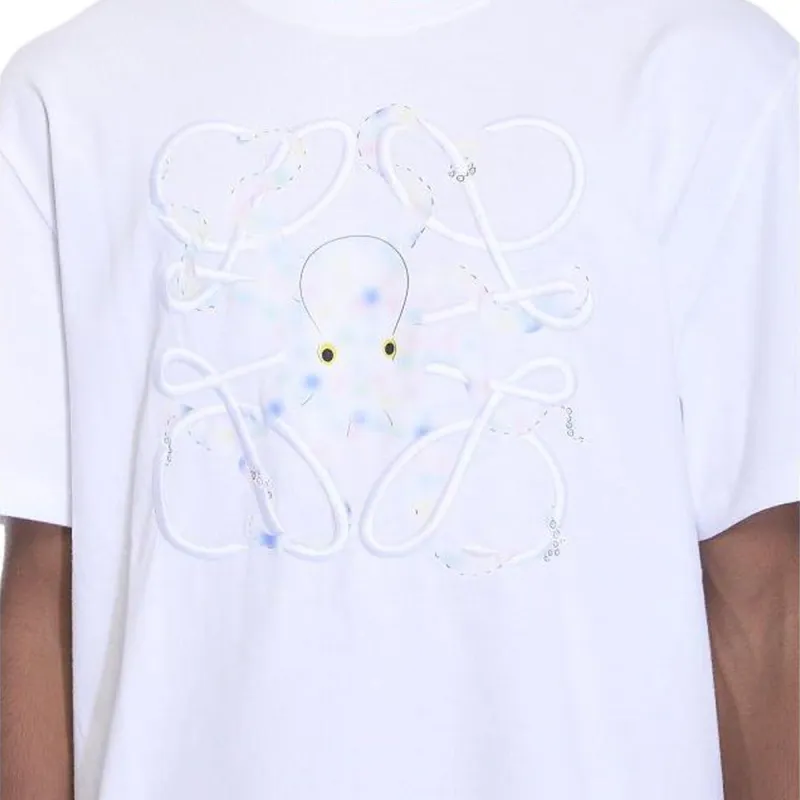 LOEWE Octopus Anagram Crewneck T-Shirt-3
