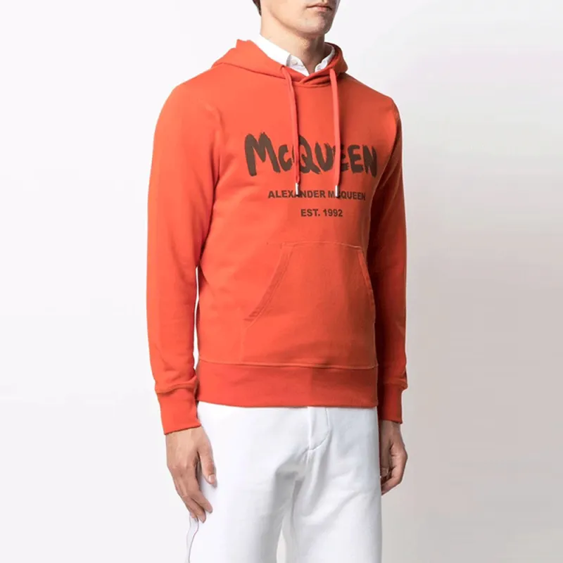 Alexander McQueen Sweatshirts Men Orange-3