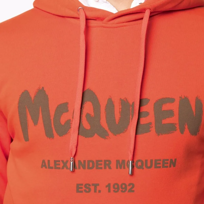 Alexander McQueen Sweatshirts Men Orange-4