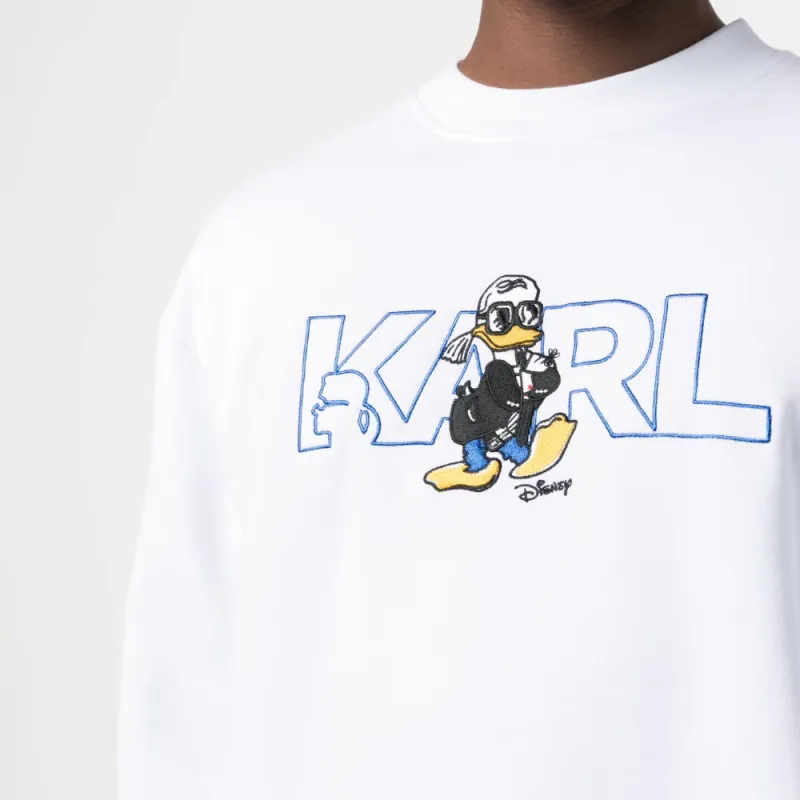 Disney X KARL LAGERFELD / Karl Lagerfeld Jeans Sweatshirts Men White-4