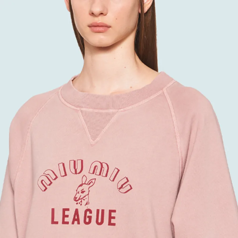 MIU MIU Sweatshirt Women's Pink-4