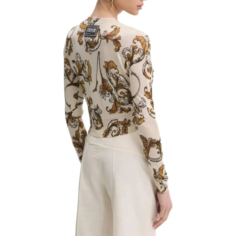VERSACE JEANS COUTURE Printed Lurex Sweater-3