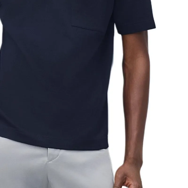 HERMES SS25 Polo Shirt Men's Marine Blue-4