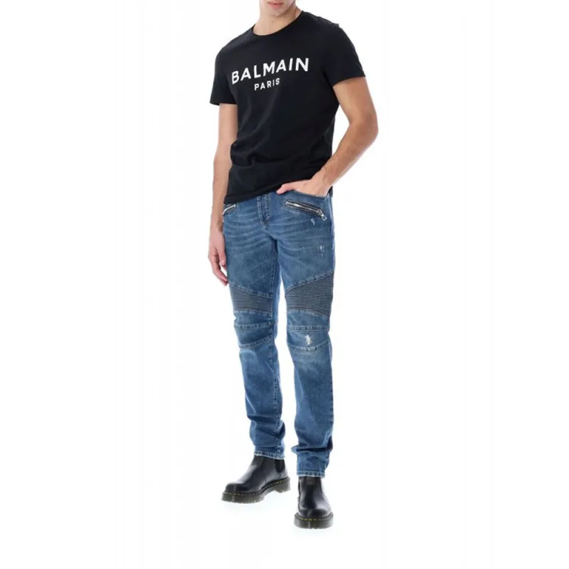 BALMAIN Jeans Men Blue-4
