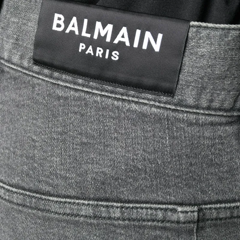 BALMAIN Jeans Men Black-4