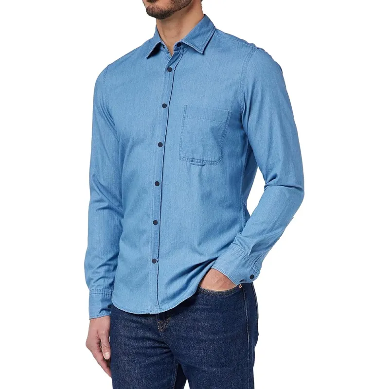 HUGO BOSS Shirt Men's Denim Blue-2