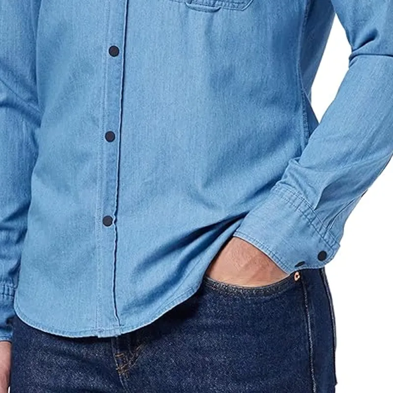 HUGO BOSS Shirt Men's Denim Blue-3