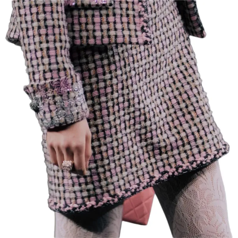 CHANEL FW23 Casual Short Skirts Women's Pink-3