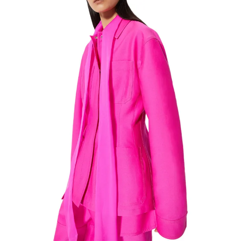 Valentino Pink Pp Collection Coat Women's Pink-4