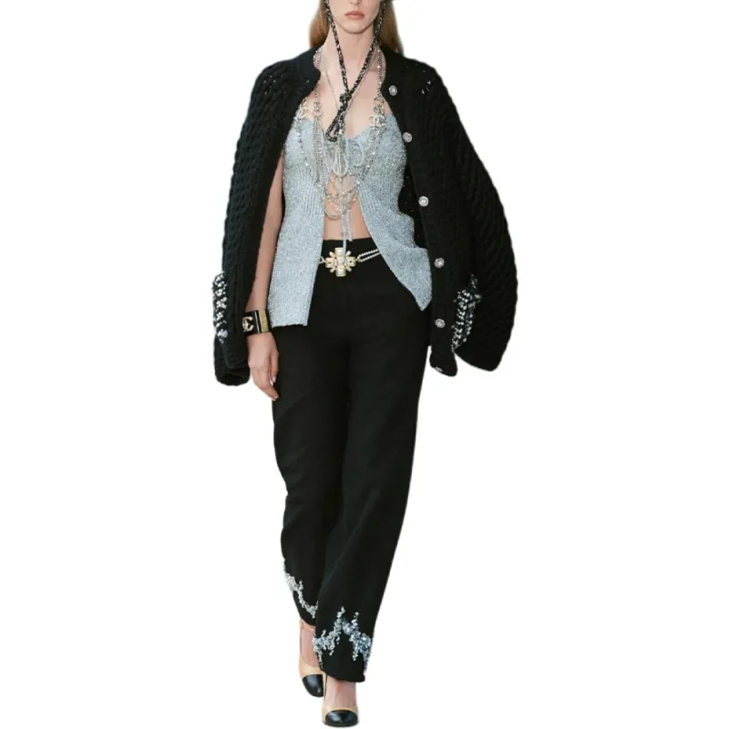 CHANEL Sweaters Women's Black-2