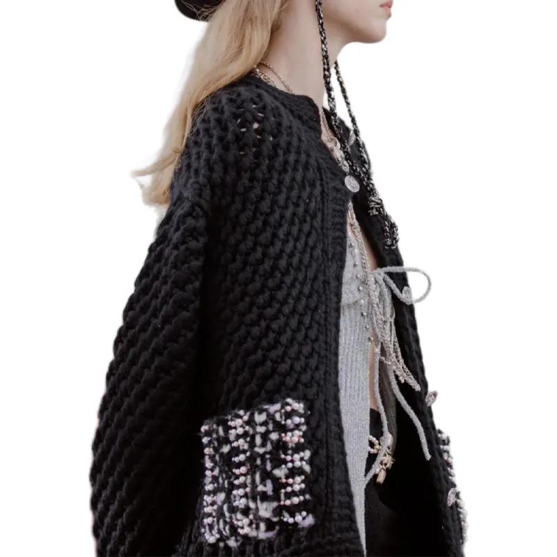 CHANEL Sweaters Women's Black-3