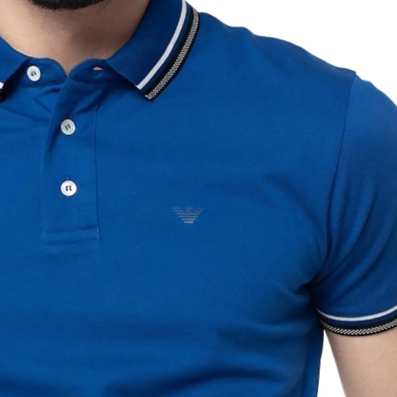 EMPORIO ARMANI Polo Shirt Men's Blue-4