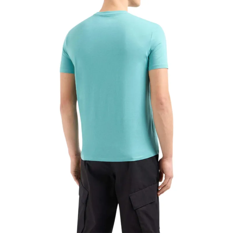 ARMANI EXCHANGEAE SS24 T Shirt Men's Blue Green-3