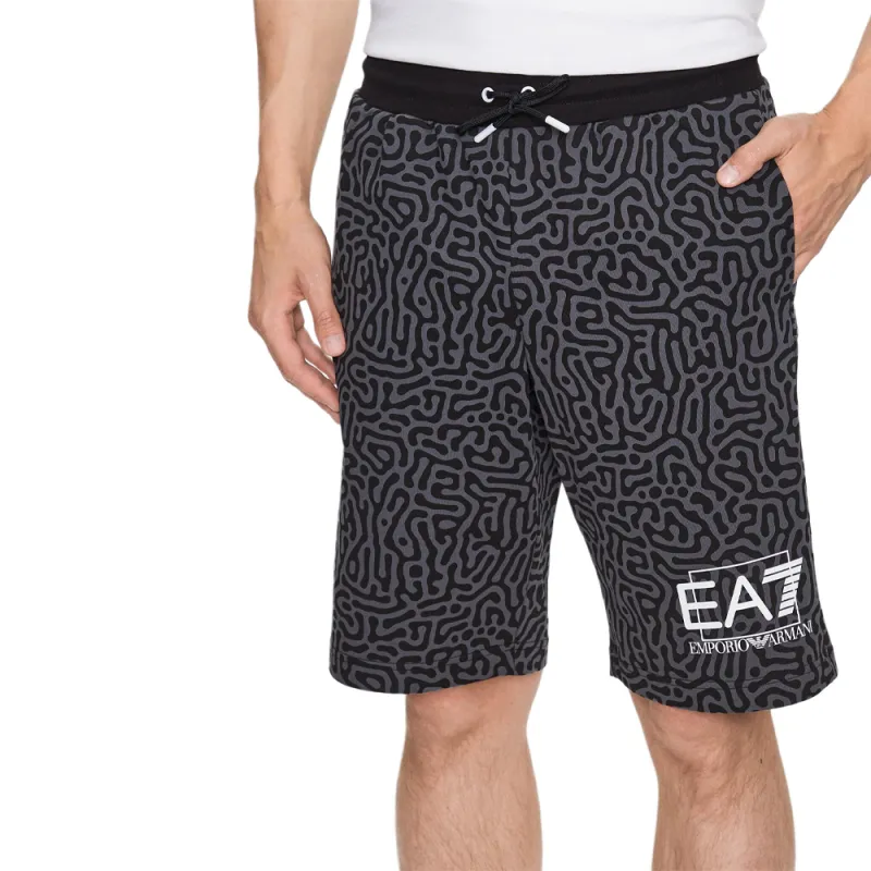 EMPORIO ARMANI EA7 SS23 Casual Shorts Men's Black Gray-3
