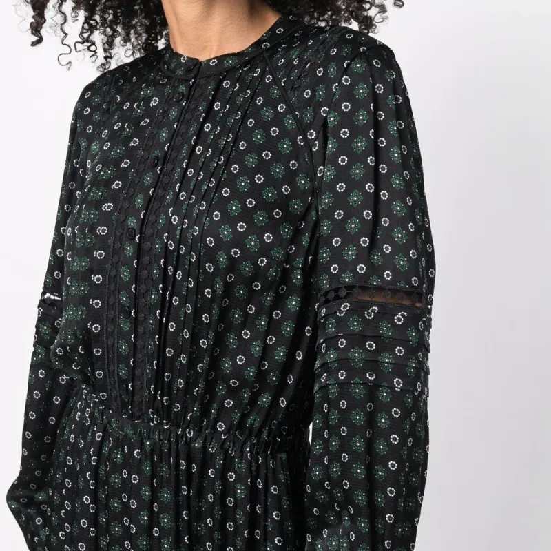 MICHAEL KORS Long Sleeved Dress Women's Black-2