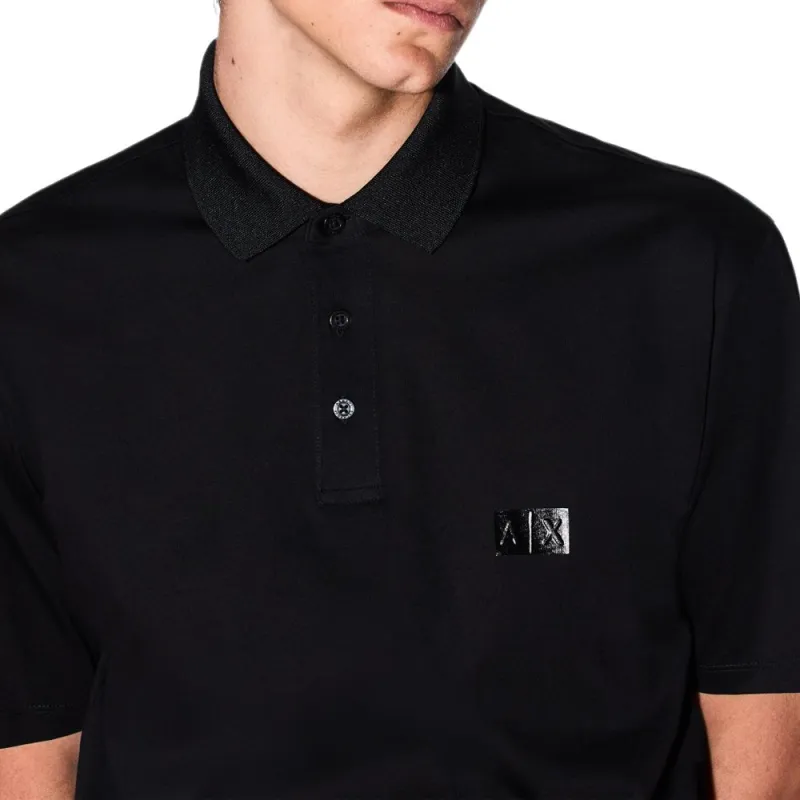 ARMANI EXCHANGEAE SS25 Polo Shirt Men's Black-5