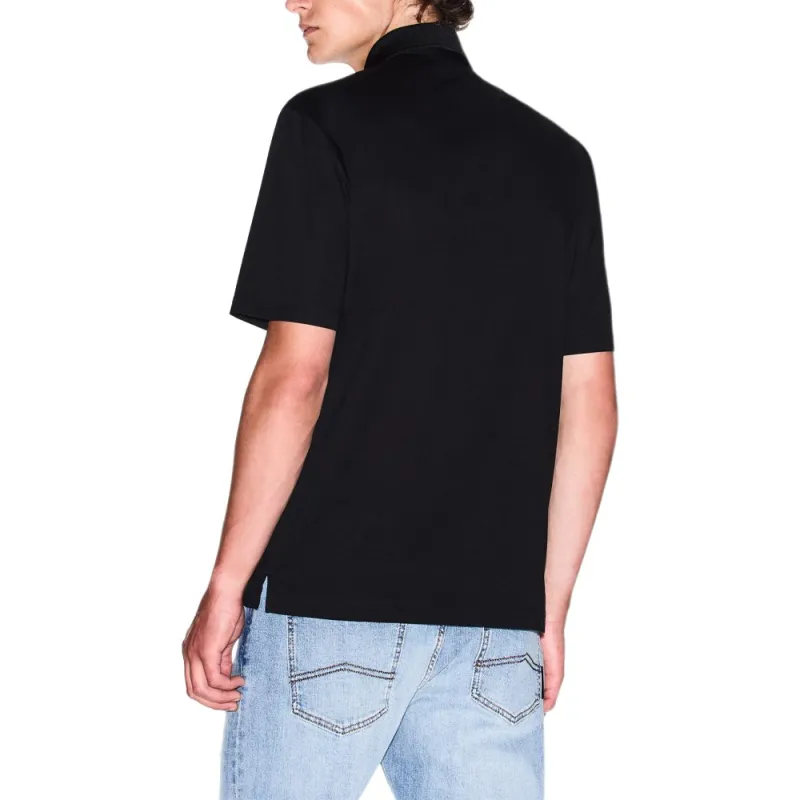 ARMANI EXCHANGEAE SS25 Polo Shirt Men's Black-2