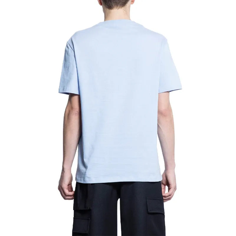 LOEWE Logo Embroidered Crewneck T Shirt-3