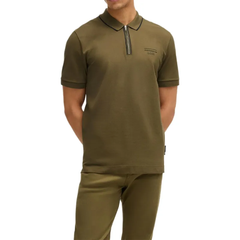 HUGO BOSS X Porsche Rubberized logo Polo Shirt-2