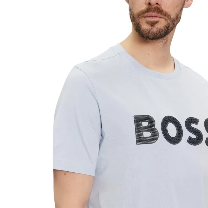 HUGO BOSS Logo print Cotton T shirt-3