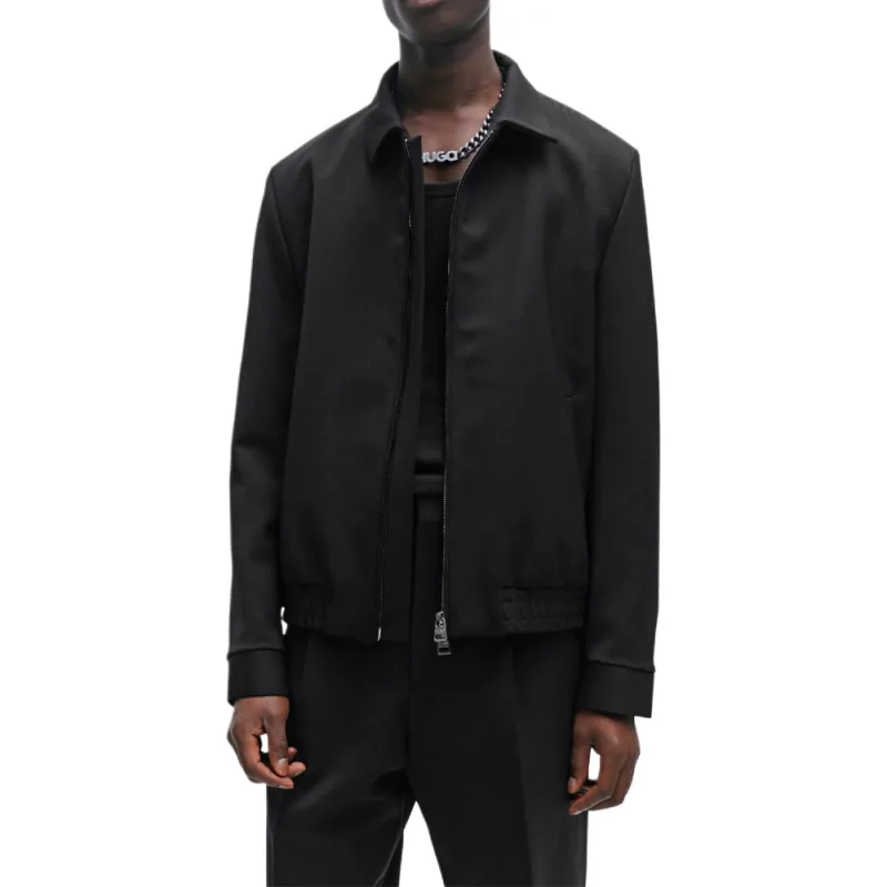 HUGO BOSS Modern-Fit Suit Jackets Coats Men's Black-1