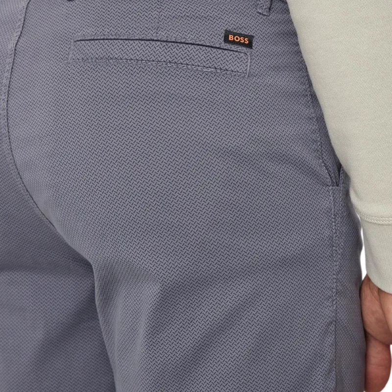 HUGO BOSS Slim-Fit Shorts In Stretch-Cotton Twill Casual Shorts Men's Dark Blue-4