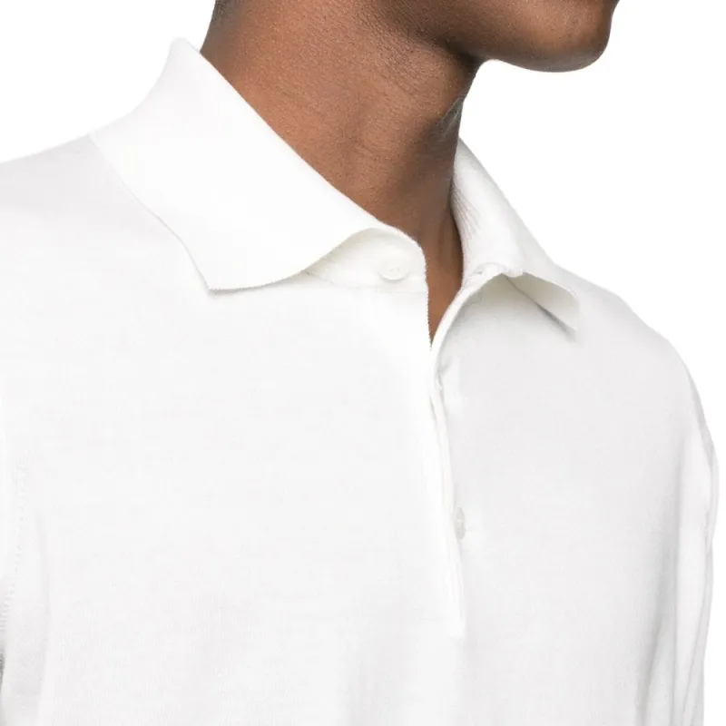 Brunello Cucinelli Short Sleeved Buttoned Polo Shirt-5