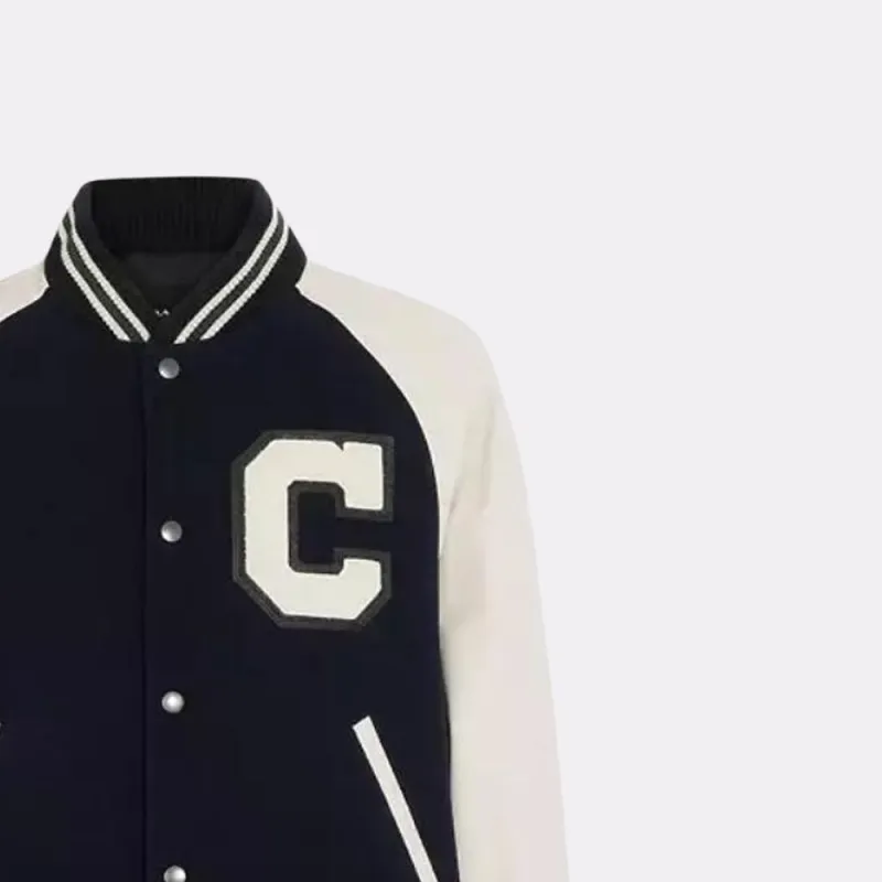 COACH Baseball Jacket Men's Black-2
