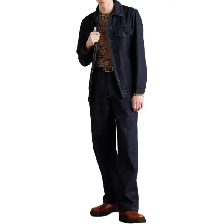 DRIES VAN NOTEN Denim Jacket Men's Dark Blue-1