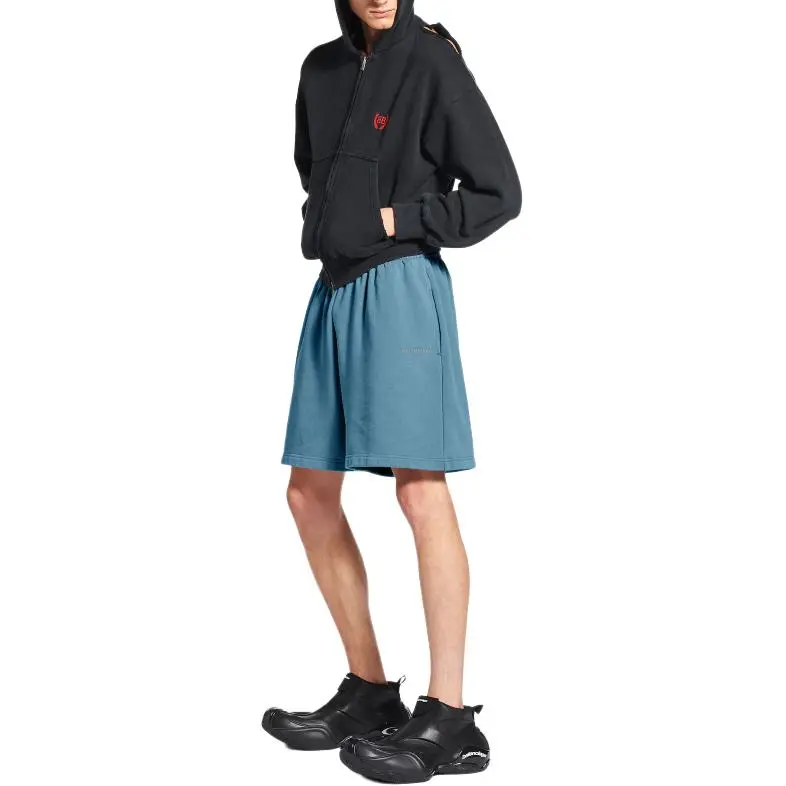 Balenciaga Casual Shorts Men's Gray Blue-2