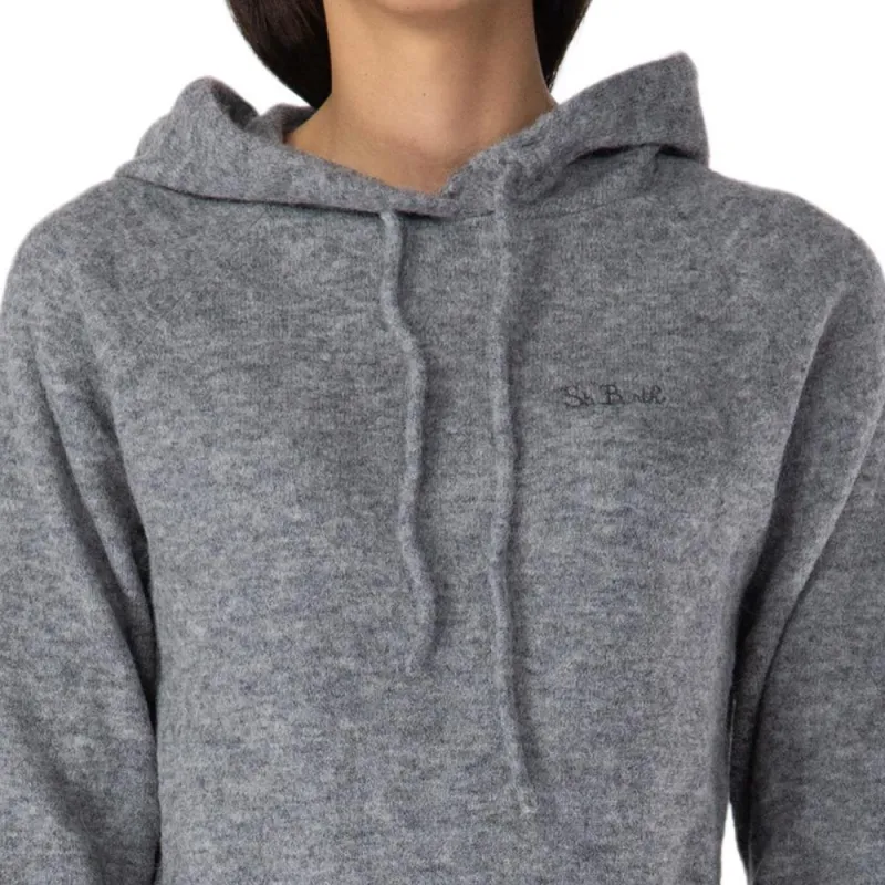 MC2 Saint Barth Elide Drawstring Knitted Hoodie-3